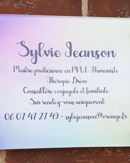 plaque professionnelle sylvie jeanson