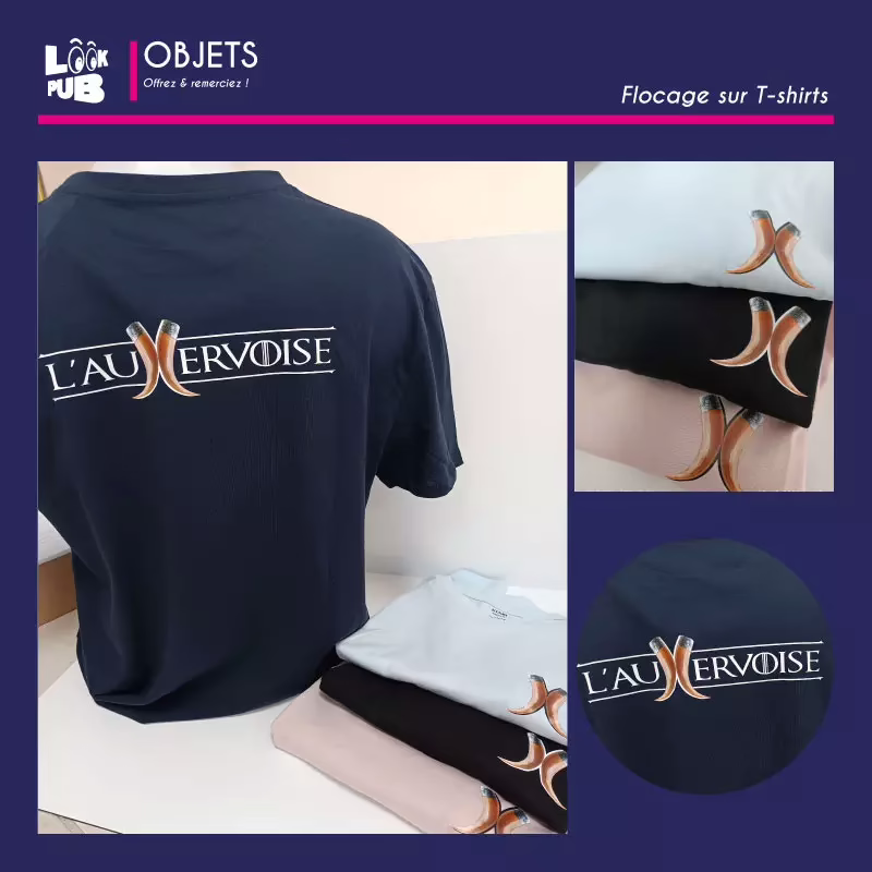 Objets personnalisé - Flocage sur T-SHIRT - L'Auxervoise