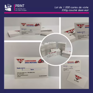 Print personnalisé - Cartes de visite - Ad carrosserie AMA Motors