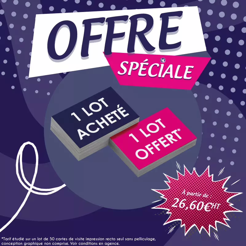 OFFRE spécial carte de visite