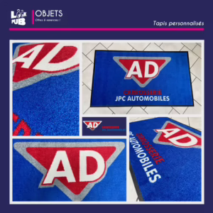 Objets personnalisé - Tapis personnalisé pour AD Carrosserie JPC automobiles