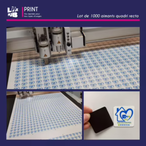 Print personnalisé sur de l'aimants pour UNA