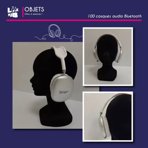 Objets personnalisé - Casque audio bluetooth pour tab'agir