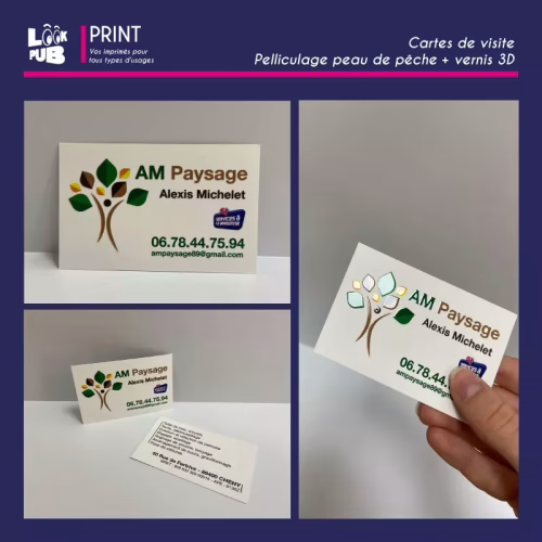 Print personnalisé - Cartes de visite pour AM Paysage