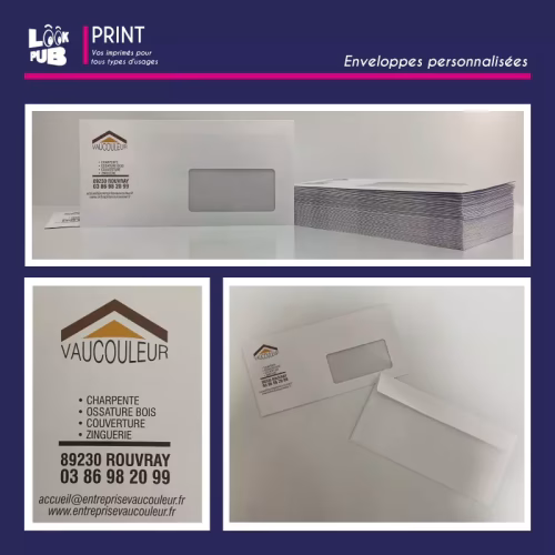 Print personnalisé - Enveloppes personnalisées pour Vaucouleur
