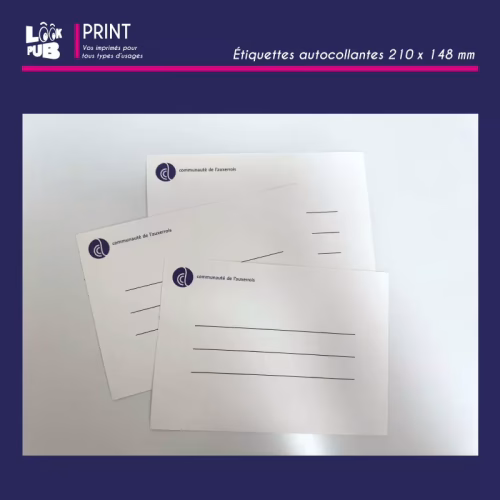 Print personnalisé - Etiquettes autocollantes pour la Communauté de l'Auxerrois