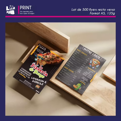 Print personnalisé - Flyers pour La pizzeria du bocage