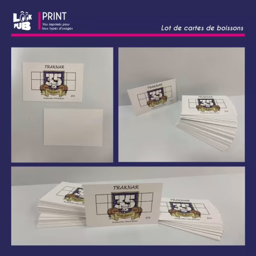 Cartes boissons pour les ultras Auxerre