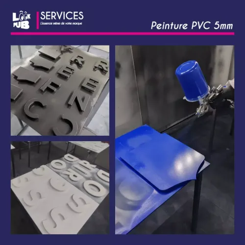 Service peinture sur PVC 5mm
